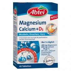 ABTEI Magnesium Calcium+D3 Depot Tabletten 42 St