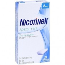 NICOTINELL Spearmint 2 mg Kaugummi 24 St