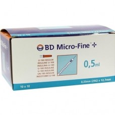 BD MICRO-FINE+ Insulinspr.0,5 ml U100 12,7 mm 100X0.5 ml
