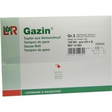 GAZIN Tupfer pflaum.steril 2+3 Schutzr.o.RK 125 St