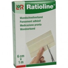 RATIOLINE sensitive Wundschnellverband 6 cmx1 m 1 St