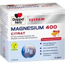 DOPPELHERZ Magnesium 400 Citrat system Granulat 20 St