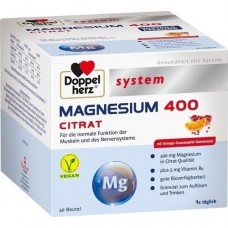 DOPPELHERZ Magnesium 400 Citrat system Granulat 40 St