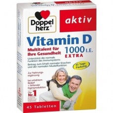 DOPPELHERZ Vitamin D 1.000 I.E. EXTRA Tabletten 45 St