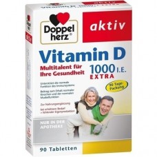 DOPPELHERZ Vitamin D 1.000 I.E. EXTRA Tabletten 90 St