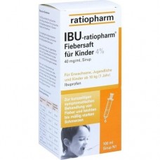 IBU RATIOPHARM Fiebersaft für Kinder 40 mg/ml 100 ml