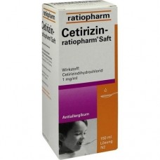 CETIRIZIN ratiopharm Saft 150 ml