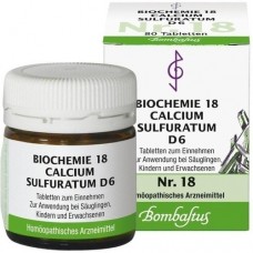 BIOCHEMIE 18 Calcium sulfuratum D 6 Tabletten 80 St