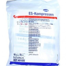 ES-KOMPRESSEN steril 10x10 cm 8fach 5X2 St
