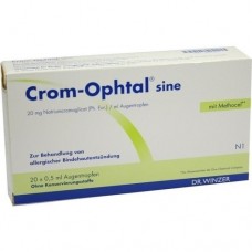 CROM OPHTAL sine EDB Augentropfen 20X0.5 ml